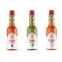 Sauce Combo (RED Cherry Pepper + Mexican Culantro + Garlic)(Pack of 3 Bottles) (60gm X 3 = 180 gm) Produce of Sikkim Chilli Spicy Fire Ghost Chilli Original Indian Hot Sauce Bottle