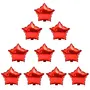 Pack of 5 Red Star Shape Foil Balloons for Brthday Parties 16 Inch (Redstar5)