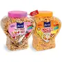 Percy Fruit and Nut Muesli and Classic Corn Flakes Combo Pack of 2 Jars [Crunchy Oats Almonds Raisins High Fibre Cereal] Jar 1140 g