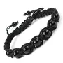 Reiki Crystal Products Natural Black Onyx Bracelet Crystal Stone Thread Bracelet for Reiki Healing and Crystal Healing Stones