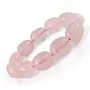 Reiki Crystal Products Natural Rose Quartz Bracelet Crystal Stone Tumble Bead Bracelet for Reiki Healing and Crystal Healing Stones