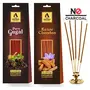 Pure Gugal and Chandan Sandal Woods Incense Sticks Agarbatti 2 Packets x 30 Sticks Each