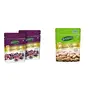 Happilo Premium International Omani Dates 250g (Pack of 2) & 100% Natural Premium Californian Almonds Value Pack Pouch
