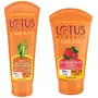 Lotus Herbals Safe Sun 3-In-1 Matte Look Daily Sunblock SPF-40 50g And Herbals Safe Sun Block Cream SPF 20 50g