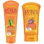 Lotus Herbals Safe Sun 3-In-1 Matte Look Daily Sunblock SPF-40 50g And Herbals Safe Sun Block Cream SPF 30 50g