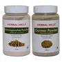 Herbal Hills Ashwagandha Powder and Gurmar Powder - 100 gms each for immunity booster blood sugar control liver care and kidney suppor