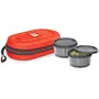 Milton Nutri Lunch Box with Microwavable Inner Steel (2 Container) Red