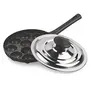 Milton Pro Cook Appam Patra 12 Pit With Stainless Steel Lid Black