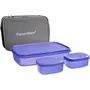 Signoraware Compact Lunch Box with Bag Purple