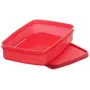 Signoraware Small Compact Plastic Lunch Box 750ml Wine Red