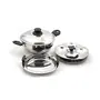 coconut Stainless Steel Idly Steamer with Thick Sandwich Bottom Base