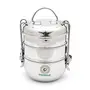 Coconut Stainless Steel Food Carrier/Lunch Box Three Container 9 x 3/2000 ML - 1Qty