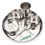 Coconut Stainless Steel (Heavy Guage) Laser and Hammered Dinner Set / Dinnerware - 6 Pieces
