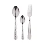Bergner Eiffel 304 Grade 18/10 Stainless Steel - 18 Pcs Cutlery Set (Contains: 6 Table Fork 6 Table Spoon 6 Tea Spoon)