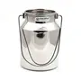 Coconut Stainless Steel Plain Milk Can/Milk Barni/Milk Pot/Oil Can (with Lid) - Capacity 3 Litre - Diameter - 15.5