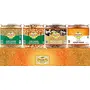 Speciality Snacks Gift Box Set - Gur Chana Gur Saunf Masala Gur Chai and Organic Jaggery Powder Chemical Free Sugar Free Breakfast Healthy Snacks Gift for Family Resealable Pet Jars 950g