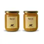 Barosi A2 Desi Cow Ghee Combo of 2 of 500 ml, Produced from Grass fed Desi Cow Milk, Aromatic and Pure, Bilona method, Sustainable Glass packaging