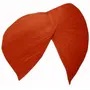 Sikh Cotton Turban for Men | Creamsicle Orange Color | 8 MTS Stitched Punjabi Pagri