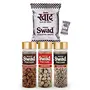 Swad Maha Saver Pack Candy 50 Toffee with 3 Pachak (Anardana Jeera goli Khatta Meetha Mukhwas) 490g