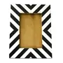 Silkrute Handcrafted Table Wooden Photoframe - Premium Ethnic Design - Black & White