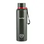Cello Duro Tuff Steel Series- Kent Double Walled Stainless Steel Water Bottle with Durable DTP Coating 900ml Military Green