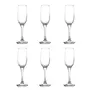 Cello Elegance Glass Champagne Tumblers Set of 6 210ml Each Clear